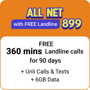 ALLNET w/ FREE Landline 899
